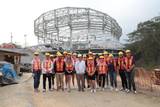 El edificio, que está siendo construido y supervisado por el Instituto de Espacios Educativos del Estado de Veracruz, tiene un avance superior al 60 por ciento en su segunda etapa / Foto cortesía: Gobierno del Estado