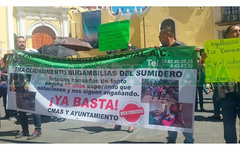 Manifestantes piden colector pluvial para Bugambilias del Sumidero - Diario  de Xalapa | Noticias Locales, Policiacas, sobre México, Veracruz, y el Mundo